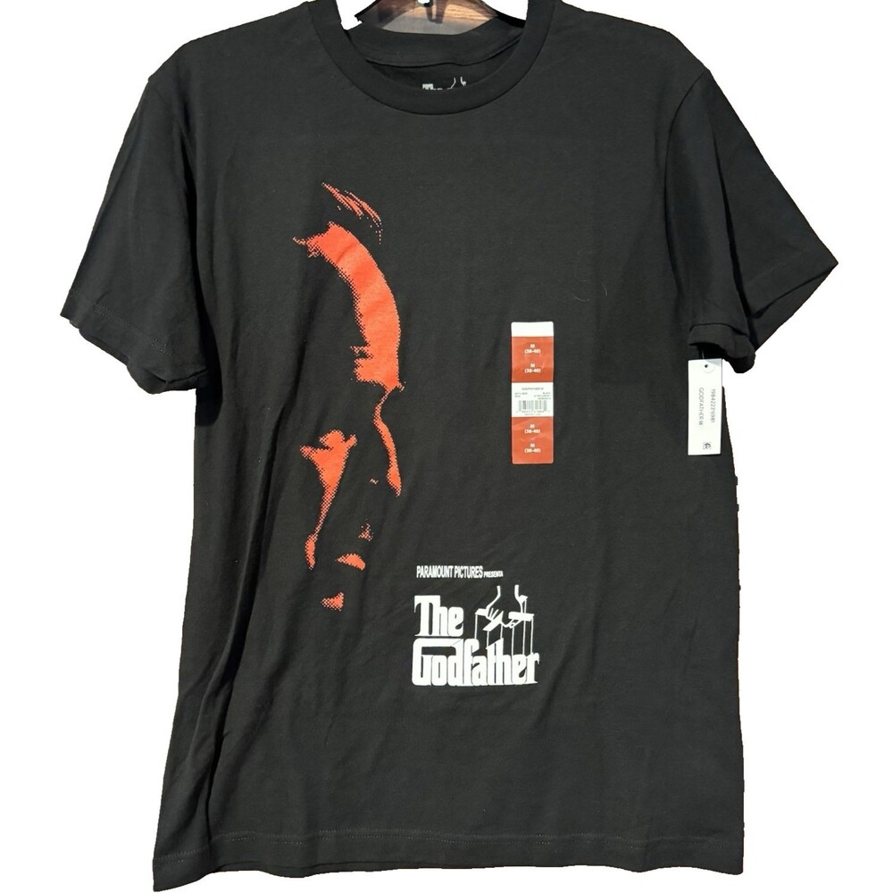 The Godfather Movie Shirt Mens Medium M Black Marlon Brando Graphic Tee NWT 2024